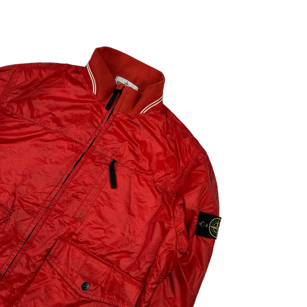 Stone Island 2013 Red Micro Rip Stop Tyveck Shield Jacket - XXL