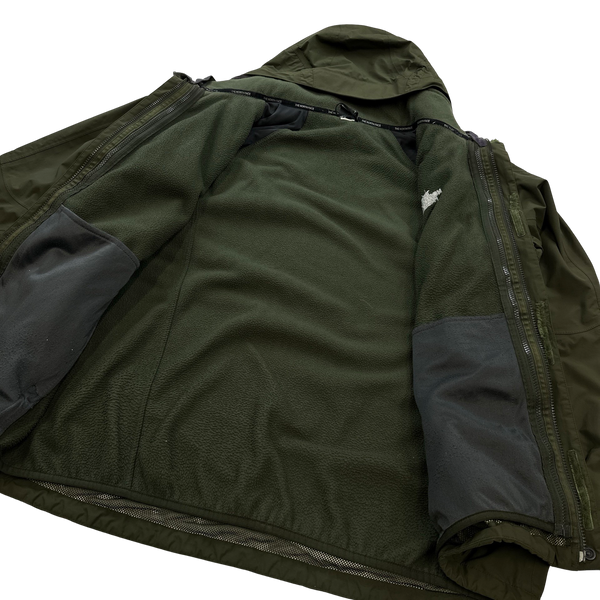 North Face Khaki Dual Layer 3 in 1 HyVent Rain Jacket - XL