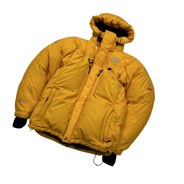 North Face Yellow Summit Series Down Filled Puffer Jacket - Small