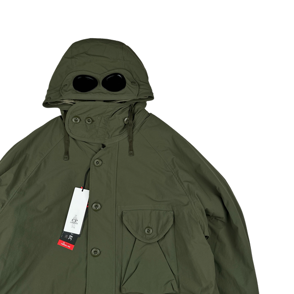 CP Company Khaki Dyshell Polartec Lined Goggle Field Jacket