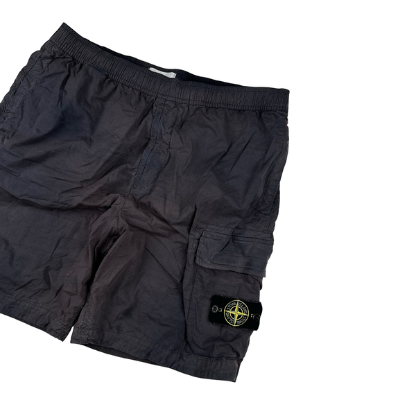 Stone Island 2024 Navy Cargo Shorts - 36"
