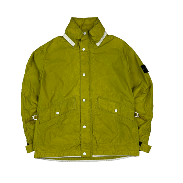 Stone Island 2011 Yellow Liquid Reflective Jacket - XL
