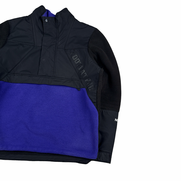 North Face X Footpatrol Thick Fleece Purple Nylon Pocket Jumper Jacket - Medium