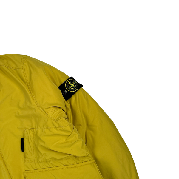 Stone Island 2018 Yellow Micro Reps Primaloft Lined Jacket - Small