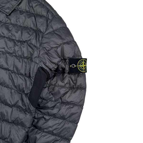 Stone Island 2018 Grey Micro Yarn Down Overshirt - Large
