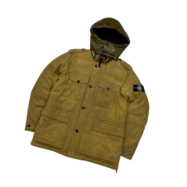Stone Island 2014 Ice Wool Blend Down Jacket - XL