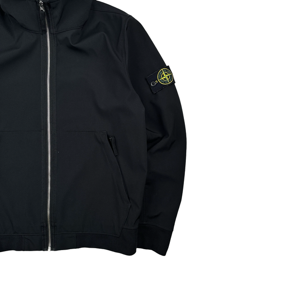 Stone Island 2019 Black Light Soft Shell R Jacket - Medium
