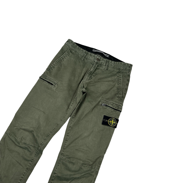 Stone Island 2020 Military Green SK Cargo Trousers - 30”