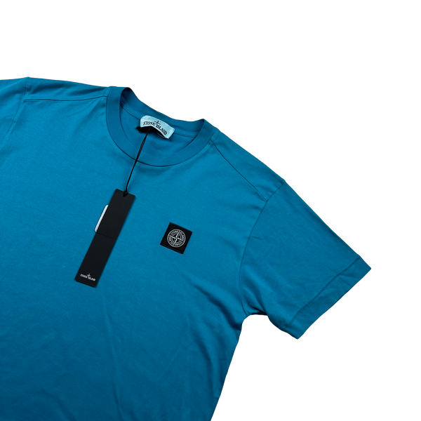 Stone Island 2023 Blue Short Sleeved T Shirt - Small