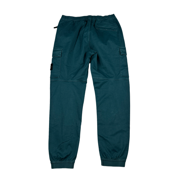 Stone Island 2023 RE T Sea Green Cargo Trousers - 33"