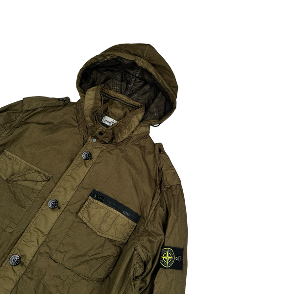 Stone Island 2013 Khaki Green Membrana TC Field Jacket - XL