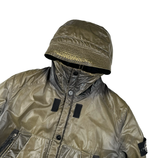 Stone Island 2011 Khaki Waxed ICE 2 Jacket - Large