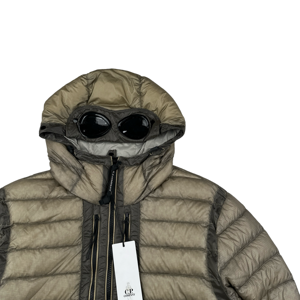 CP Company Beige DD Shell Goggle Jacket - Medium & Large