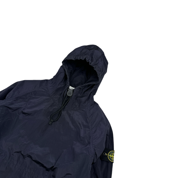 Stone Island 2018 Navy Nylon Metal Hooded Smock - Medium