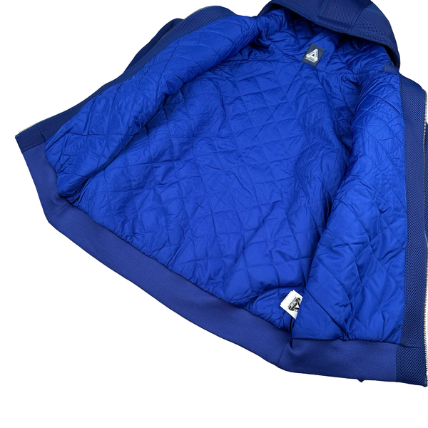 Palace Arctic Blue Mesher Fleece Spellout Jacket - Large