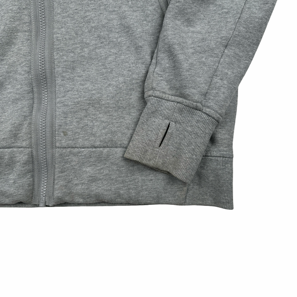 CP Company Grey Goggle Cotton Zip Up Hoodie - Medium