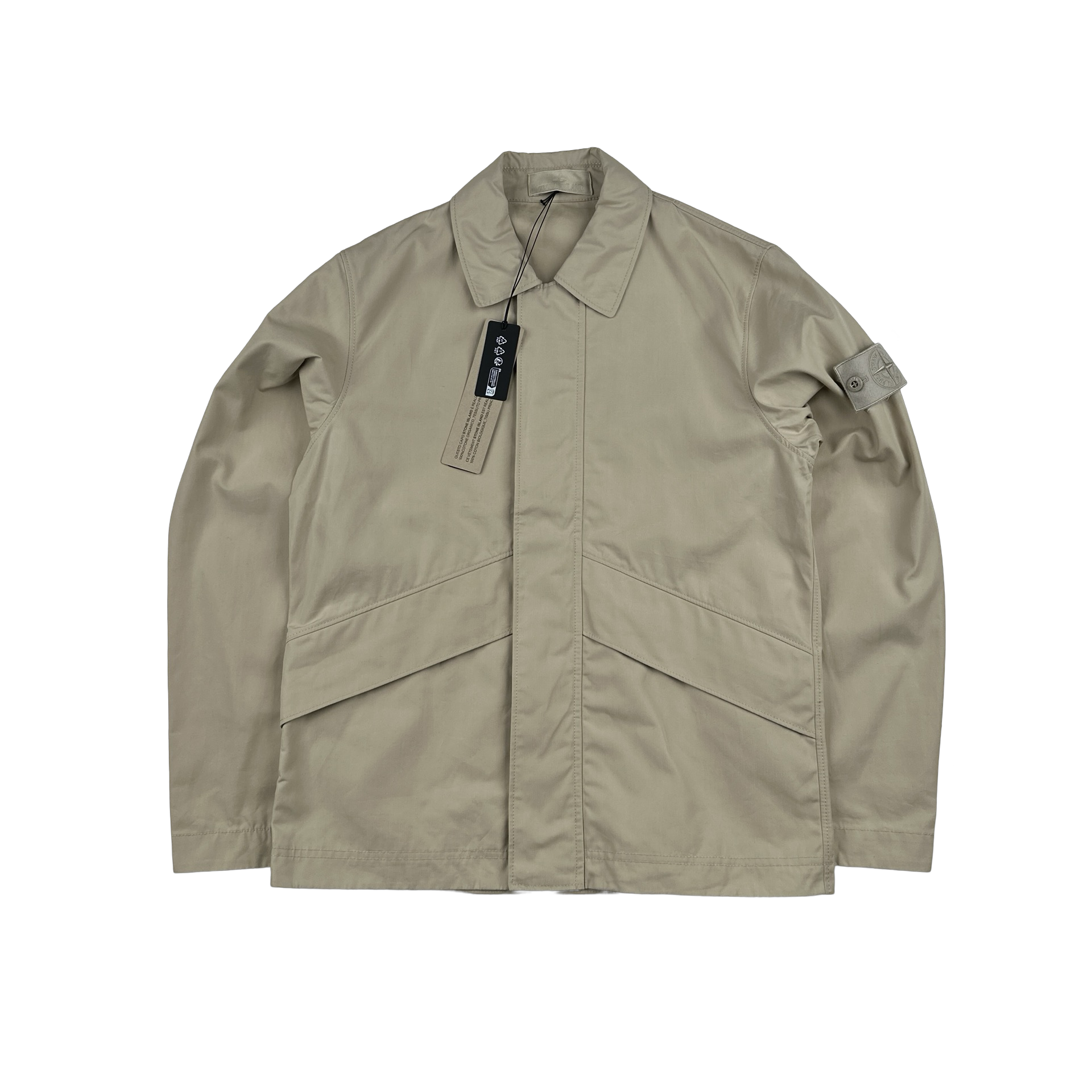Stone Island 2024 New Season Tan Ghost Piece Overshirt - Small