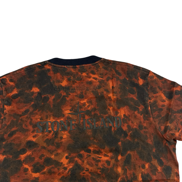 Stone Island 2014 Lava Camo Garment Dyed T Shirt - XL