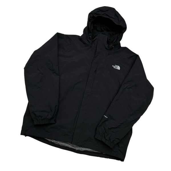 North Face Black HyVent Rain Jacket - XL