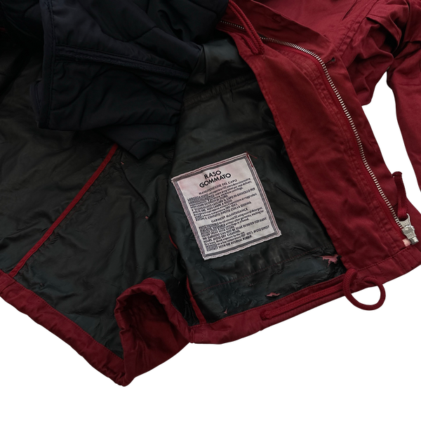 Stone Island Red Dutch Rope Raso Shoulder Badge Jacket - XL