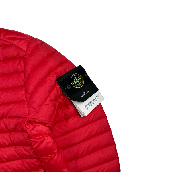 Stone Island 2022 Red Loom Woven R Nylon Down TC Puffer -Medium, Large, XXL