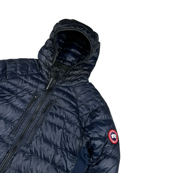 Canada Goose Navy Premium Down Hybridge Puffer Jacket - Large