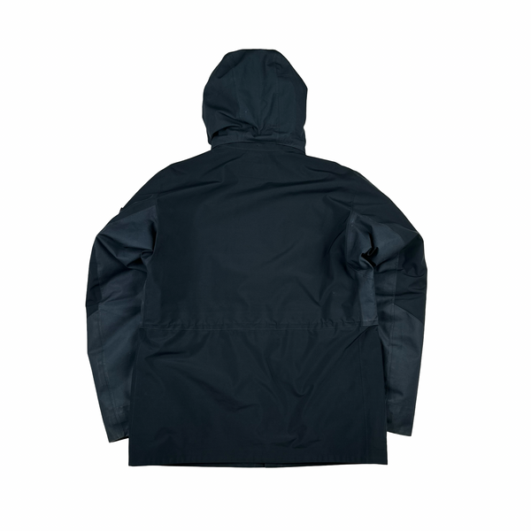 Stone Island 2017 Waterproof Down Lined Navy Ghost Tank Shield Jacket - Large