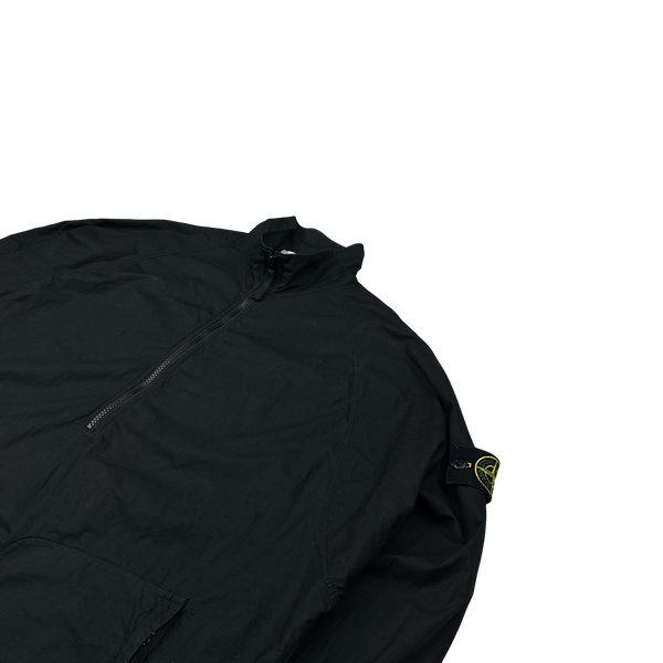 Stone Island 2020 Black Quarter Zipped Overshirt Smock - Large
