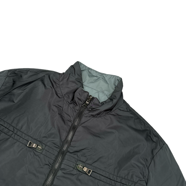 Prada Charcoal/Grey Reversible Jacket - Medium