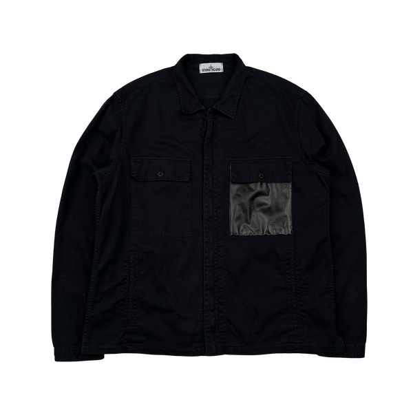 Stone Island 2015 Black Marina Denim Overshirt - XXL