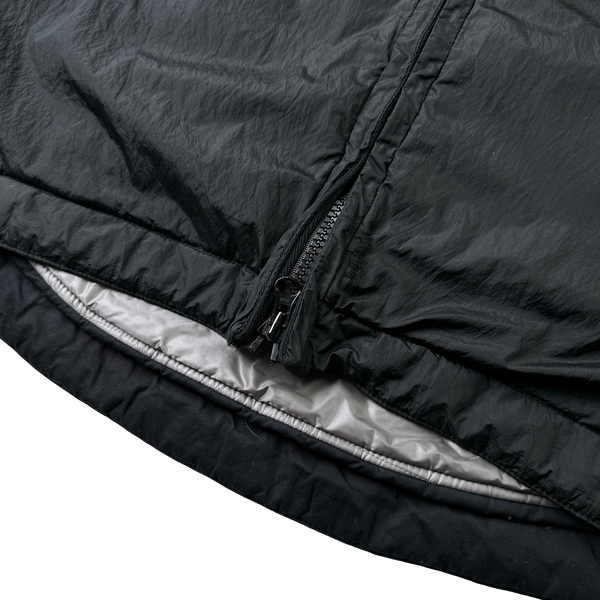 Stone Island x Nike Black Mussola Gommata Nylon Metal Jacket - Large
