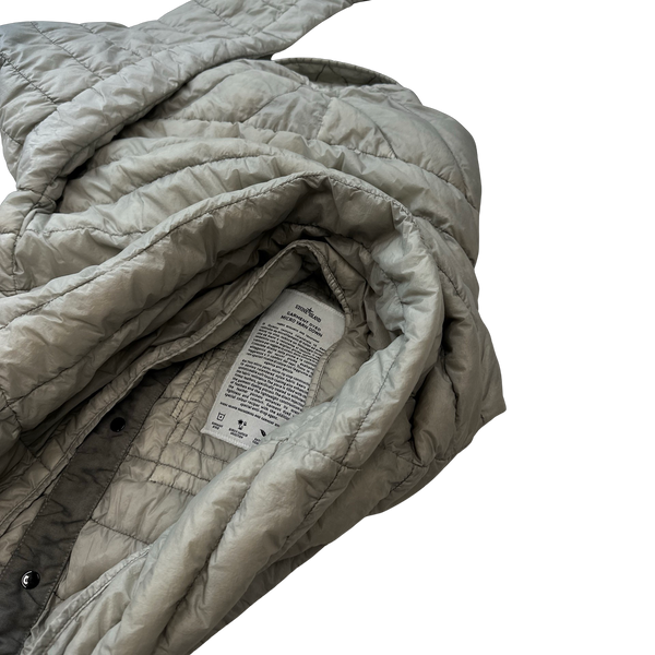Stone Island Grey Down Filled Overshirt - Medium