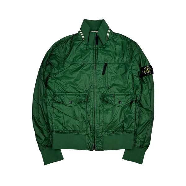 Stone Island 2012 Green Tyveck Micro Rip Stop Tyveck Bomber Jacket