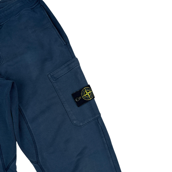 Stone Island 2019 Blue Slim Fit Cotton Joggers - Medium