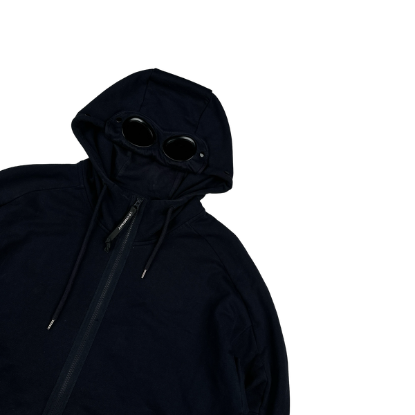 CP Company Navy Cotton Goggle Hoodie - XXL