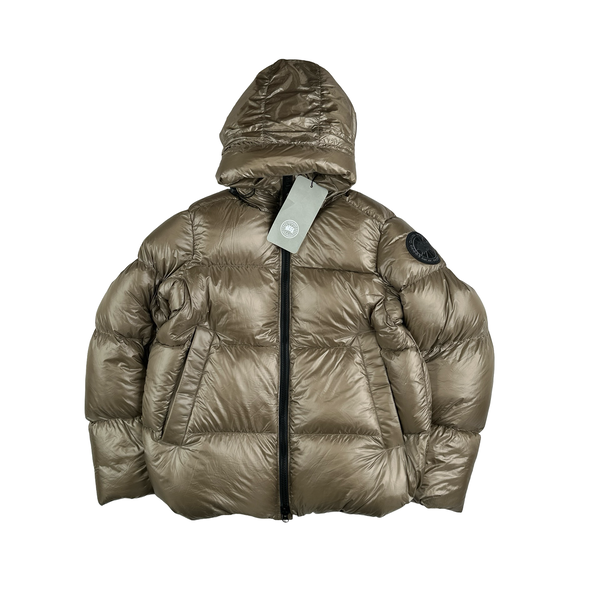 Canada Goose Gold Black Badge Crofton Down Jacket - Large