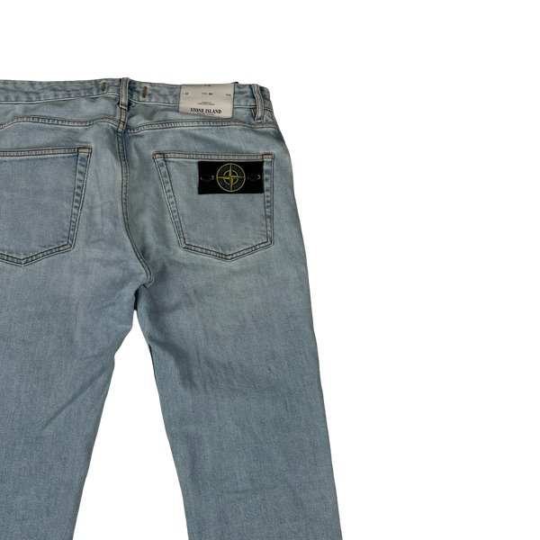 Stone Island 2017 Light Wash Slim Fit Denim Jeans - 32"