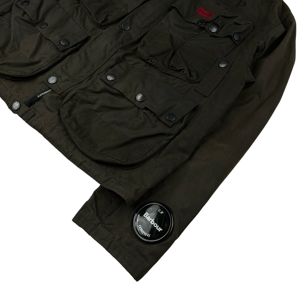 CP Company x Barbour Multi Pocket 500 Mille Waxed Jacket - Large