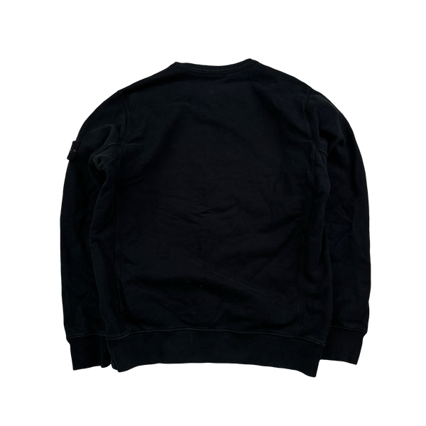 Stone Island 2018 Black Cotton Crewneck - XL