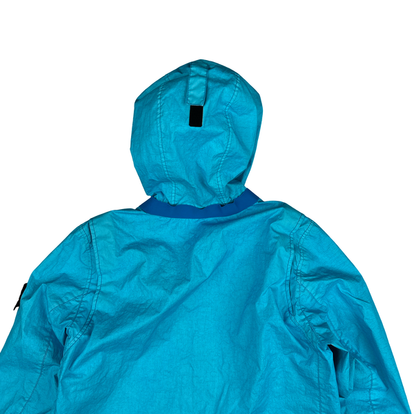 Stone Island 2021 Blue Membrana TC 3L Rain Jacket - Small