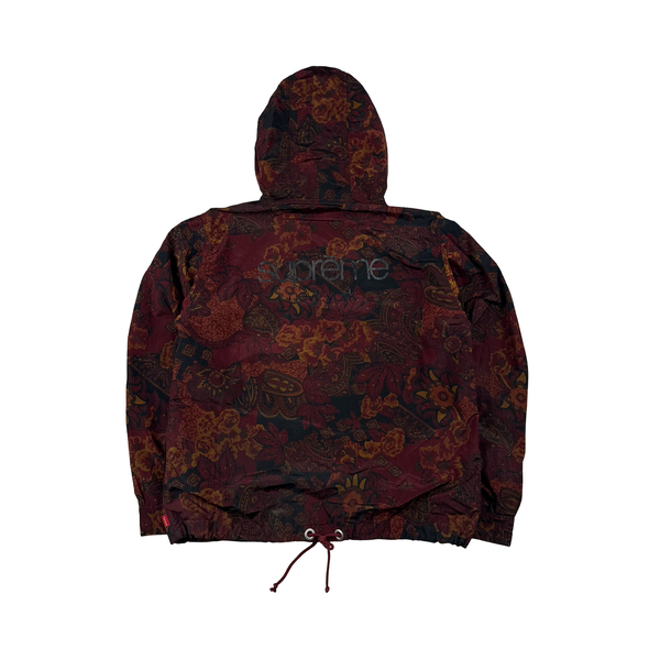 Stone Island X Supreme 2015 Nylon Metal 5C Printed Anorak Red Jacket - Small