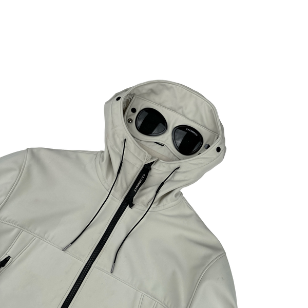 CP Company Off White Lined Soft Shell Jacket - Small