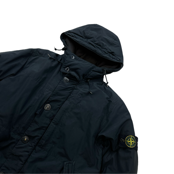 Stone Island 2014 Navy Down Filled Micro Reps Jacket - Large
