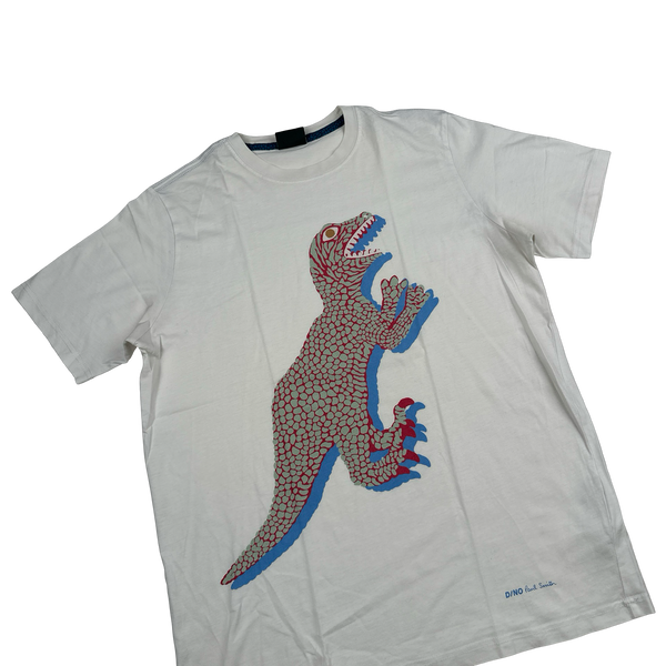 Paul Smith White Dino Short Sleeve T Shirt - Large