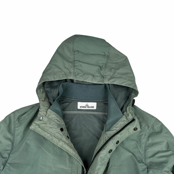 Stone Island 2014  Green Micro Reps Hooded Jacket - Large