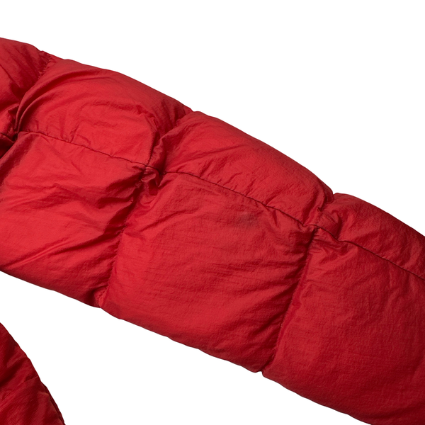 Stone Island 2012 Red Micro Rip Stop Opaque Nylon Tela Jacket - Large
