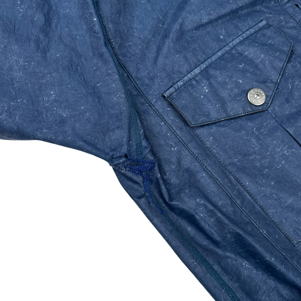 Stone Island 2001 Paul Harvey Laminated Webbing Coach Jacket - Large