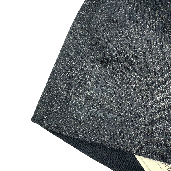 Stone Island X Supreme 2023 Navy Reflective Sprayed Compass Beanie