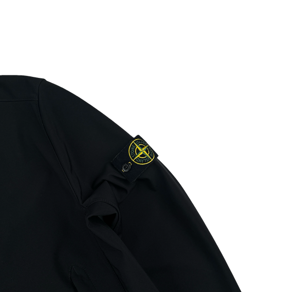 Stone Island 2020 Black Light Soft Shell R Jacket - Medium