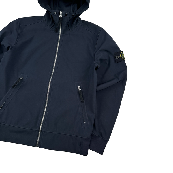 Stone Island 2018 Navy Light Soft Shell R Jacket - Small